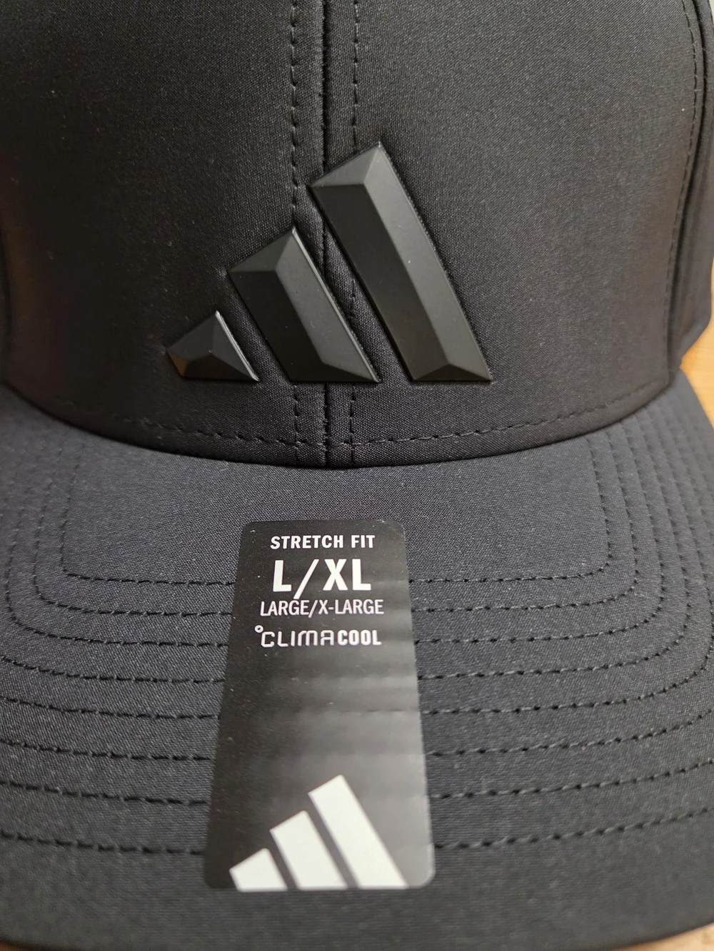 Adidas Men's Black Stretch Fit ClimaCool Performance Hat